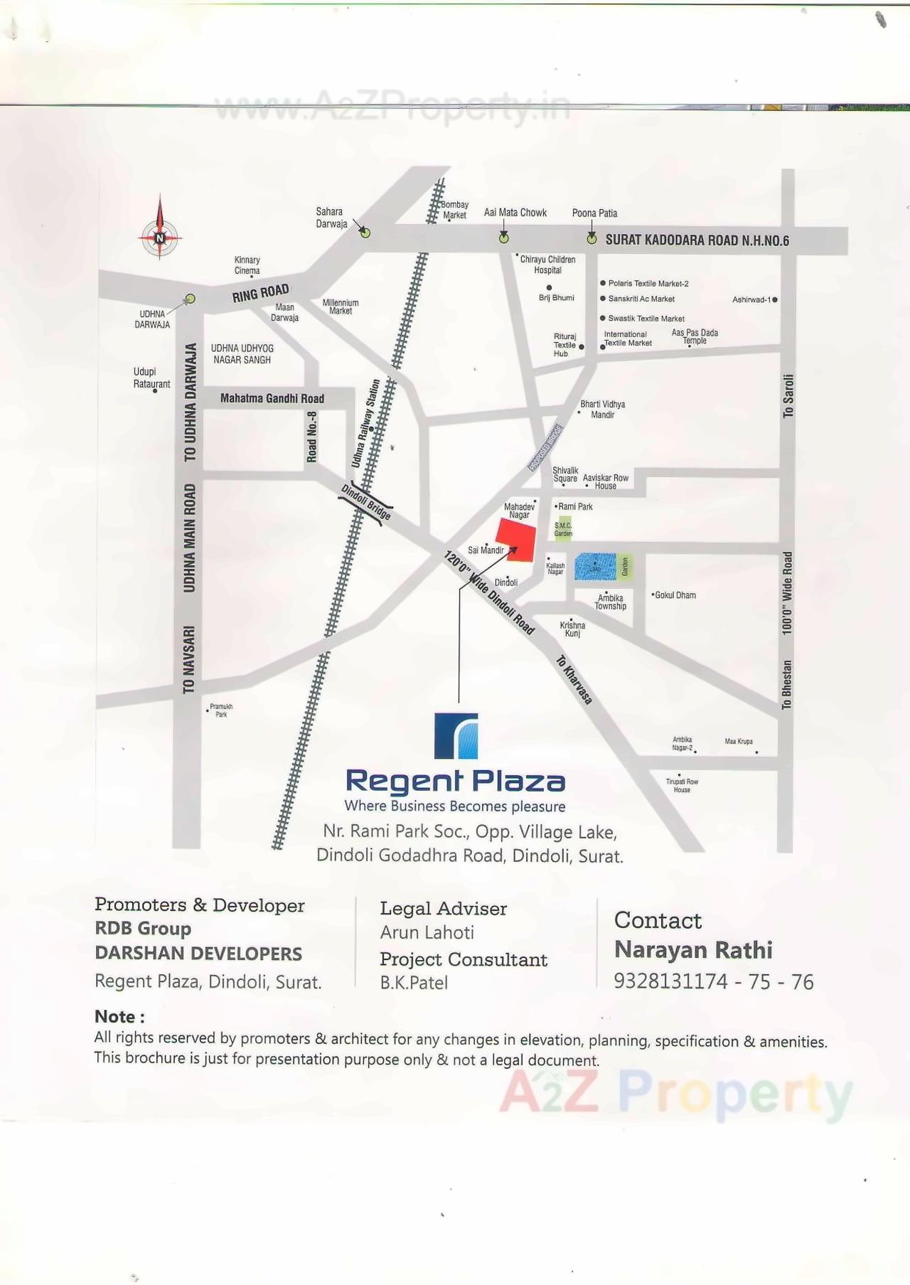  of real estate project Regent Plaza located at Dindoli, Surat, Gujarat