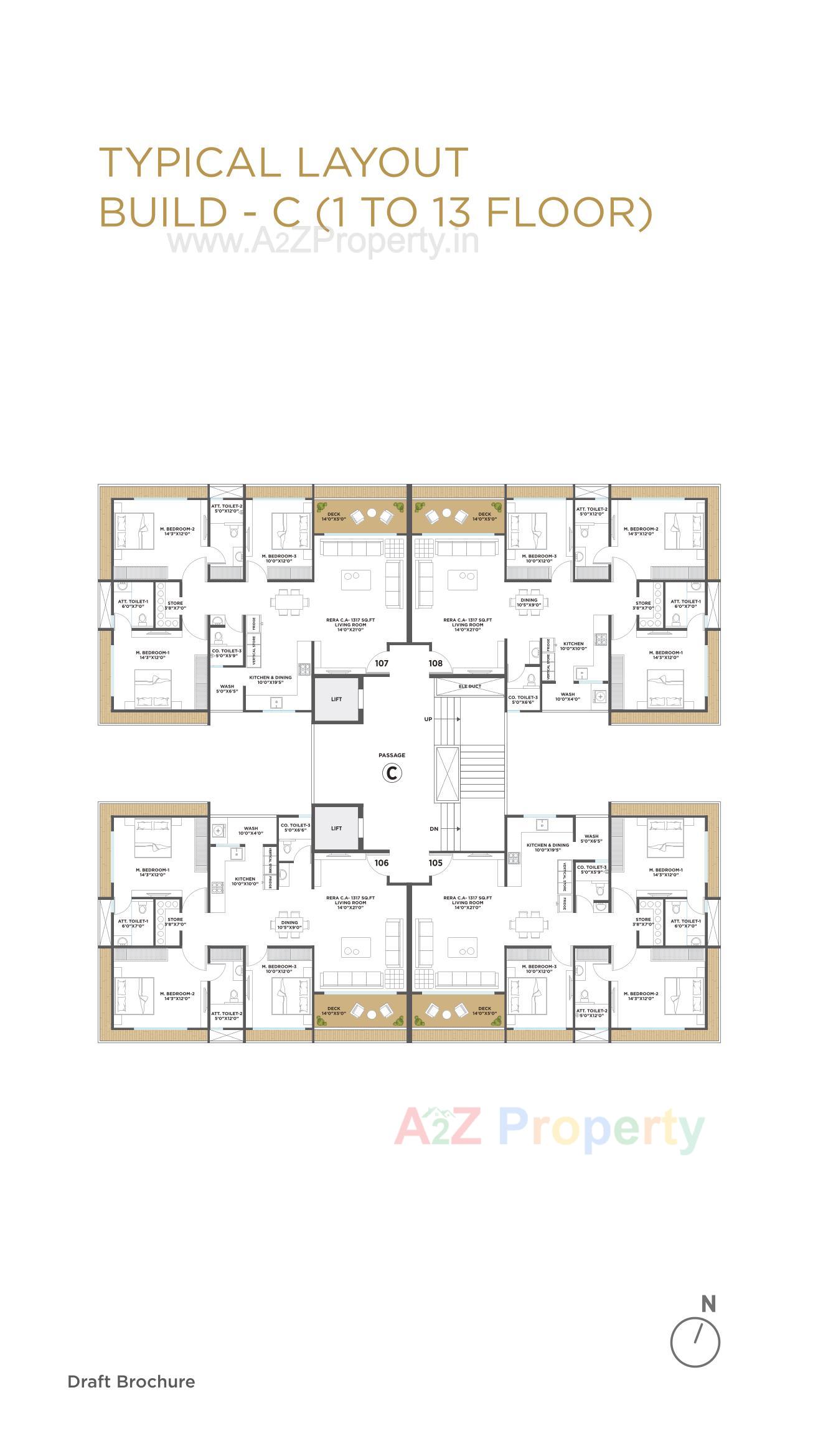 Layout of real estate project Revanta located at Vesu, Surat, Gujarat