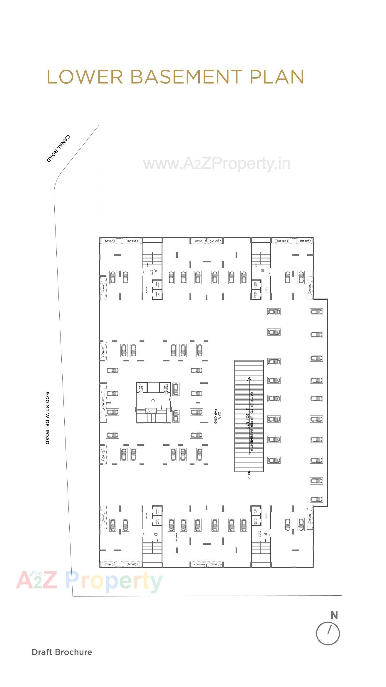 Layout of real estate project Revanta located at Vesu, Surat, Gujarat