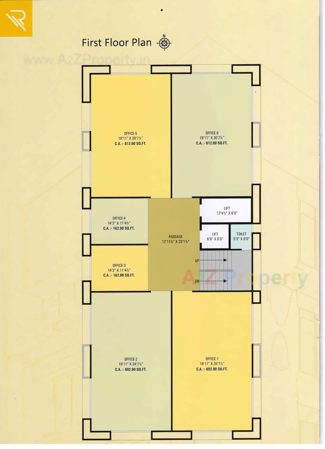 Layout of real estate project Rexona located at Laladarvaja, Surat, Gujarat