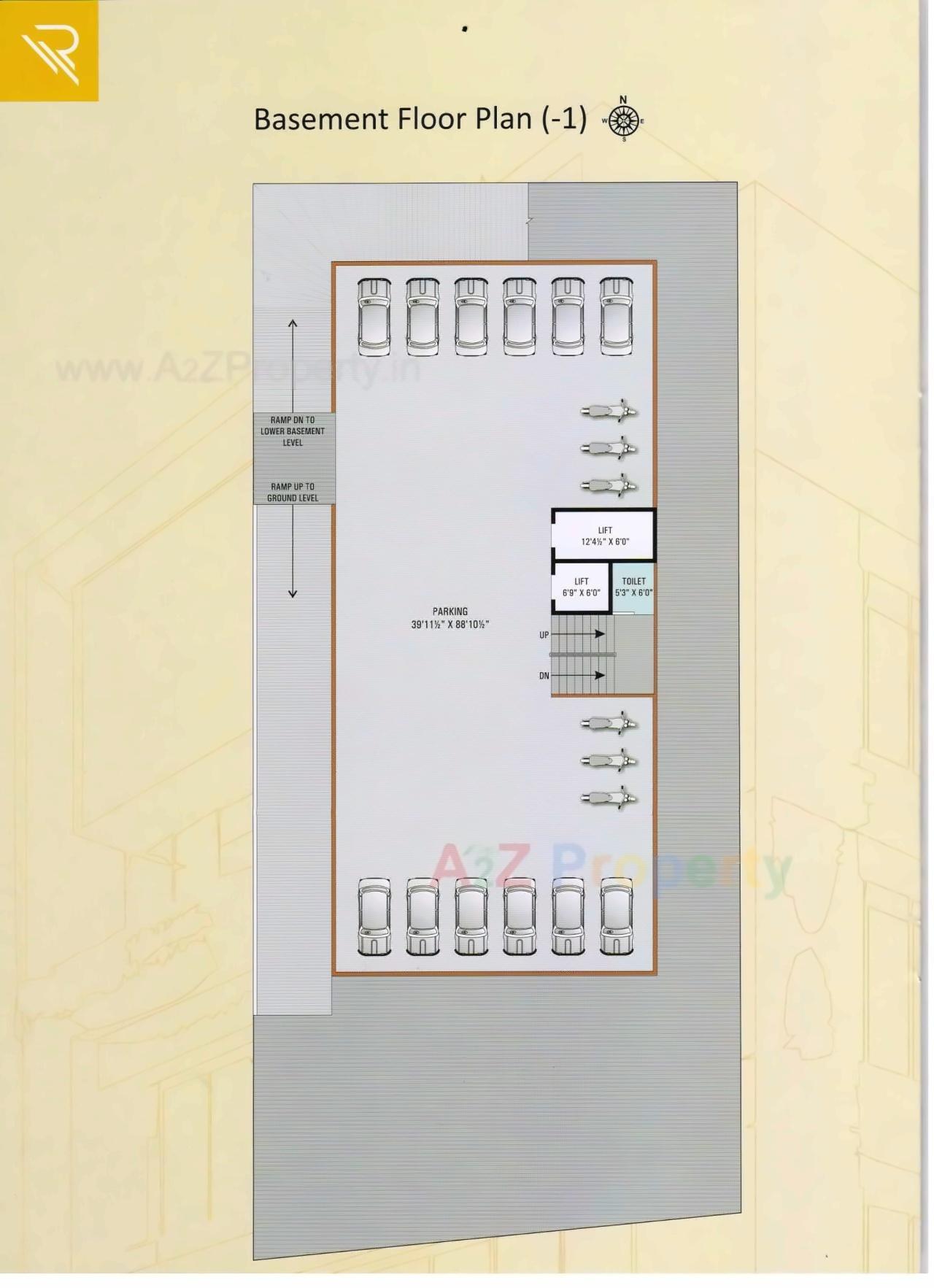 Layout of real estate project Rexona located at Laladarvaja, Surat, Gujarat