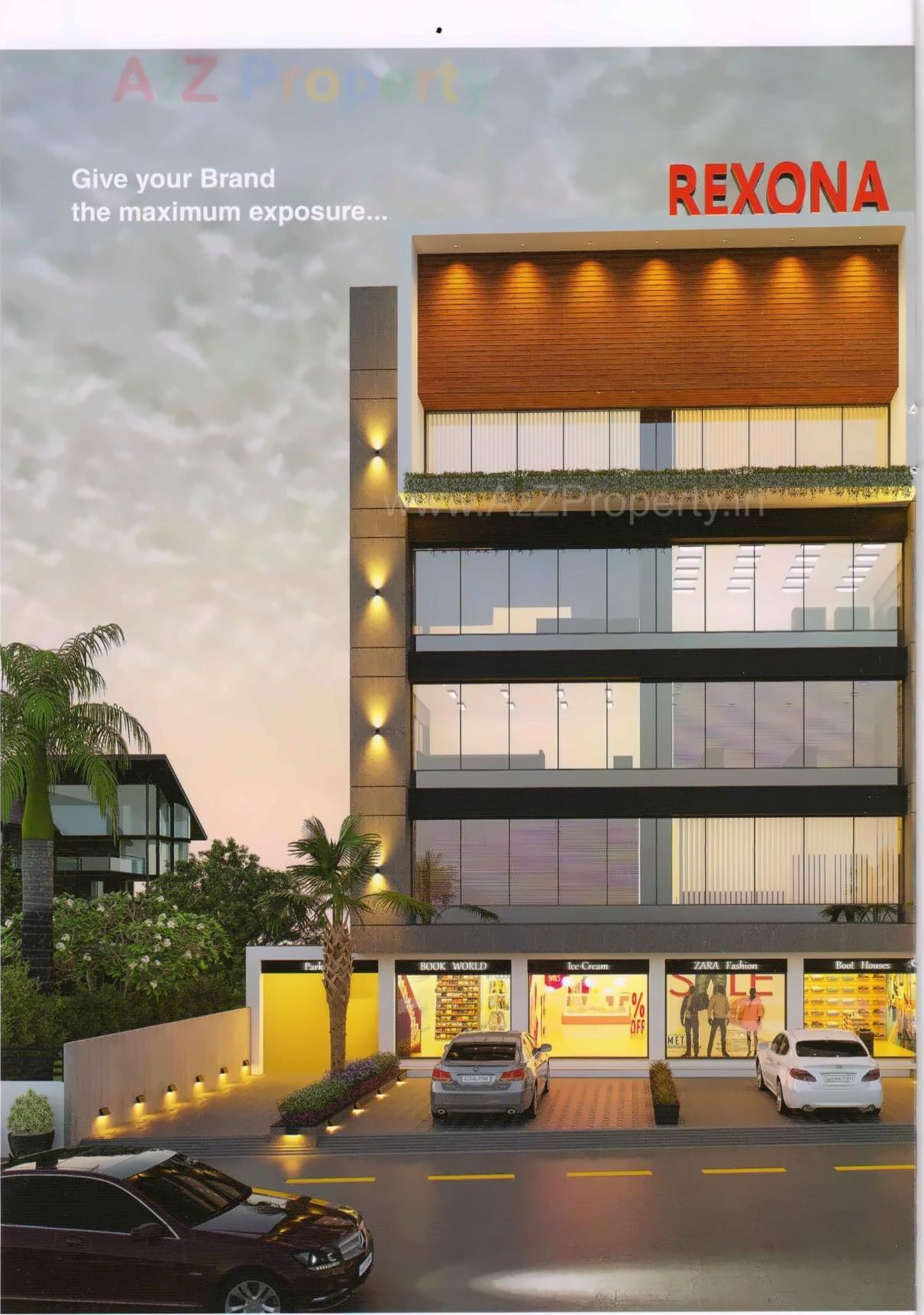 3D Elevation of real estate project Rexona located at Laladarvaja, Surat, Gujarat