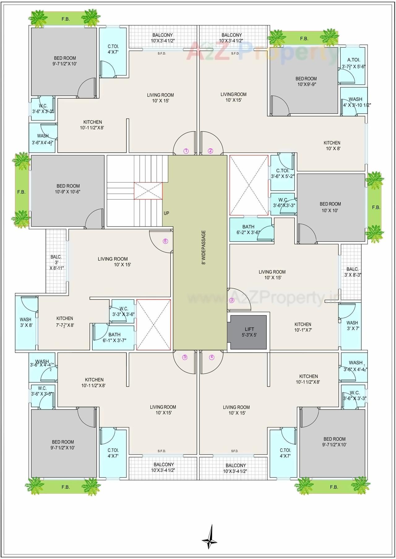 Layout of real estate project Rhythm Residency located at Chhaprabhatha, Surat, Gujarat