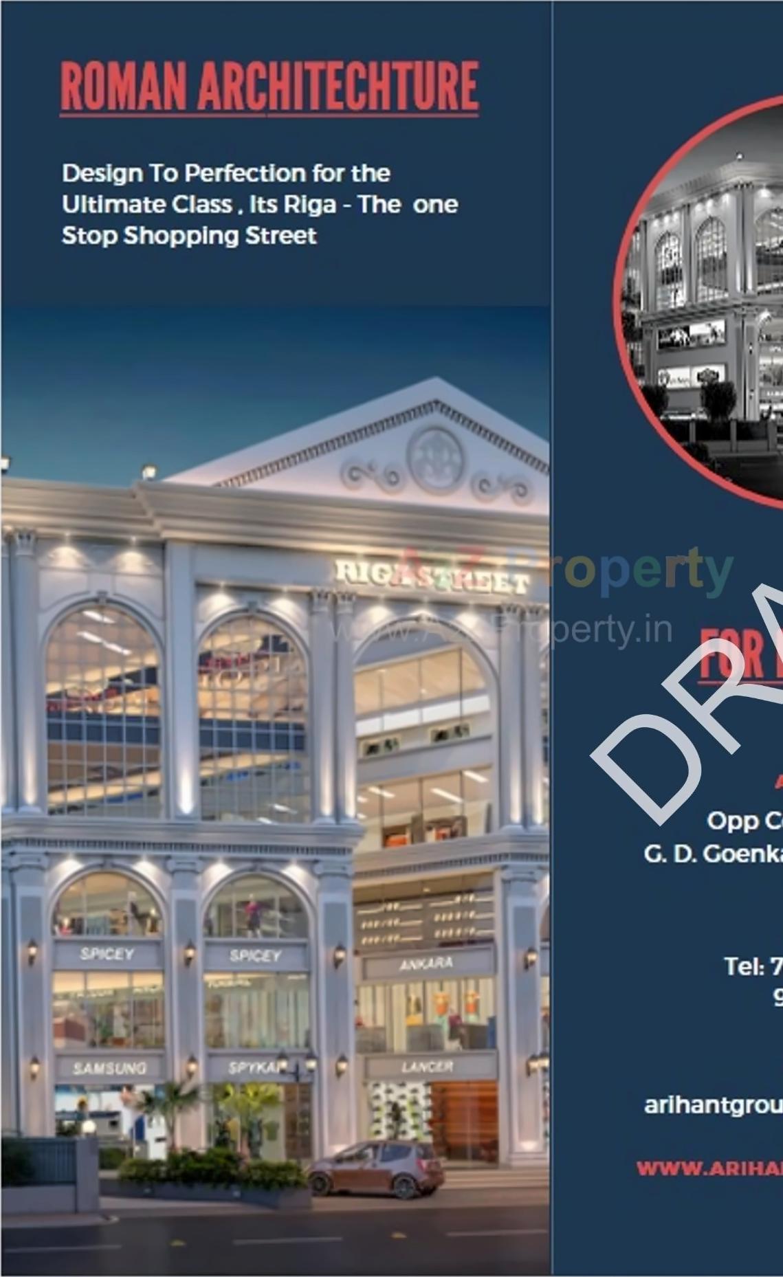 3D Elevation of real estate project Riga Street located at Vesu, Surat, Gujarat