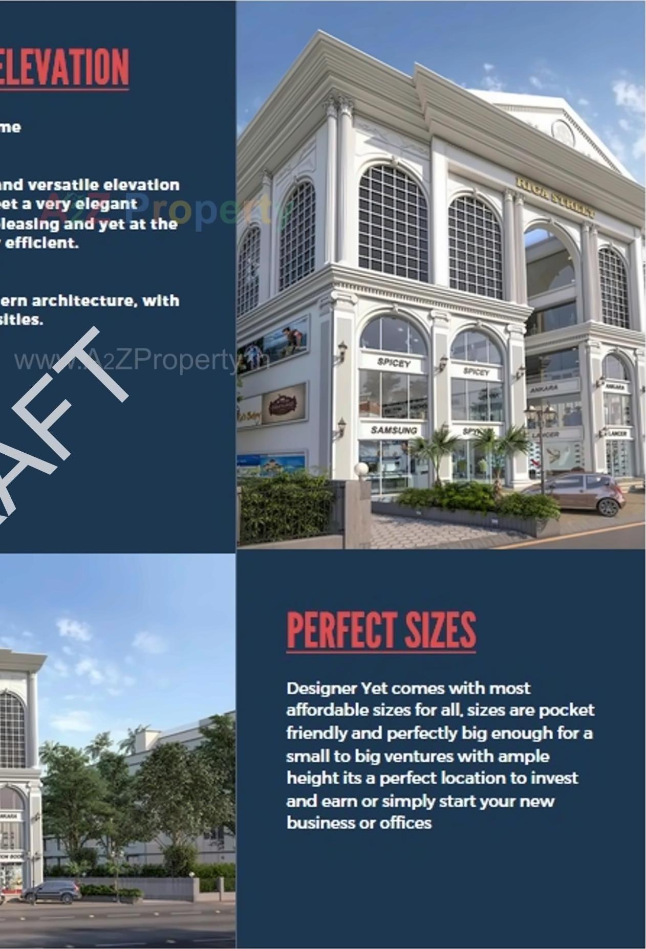 3D Elevation of real estate project Riga Street located at Vesu, Surat, Gujarat