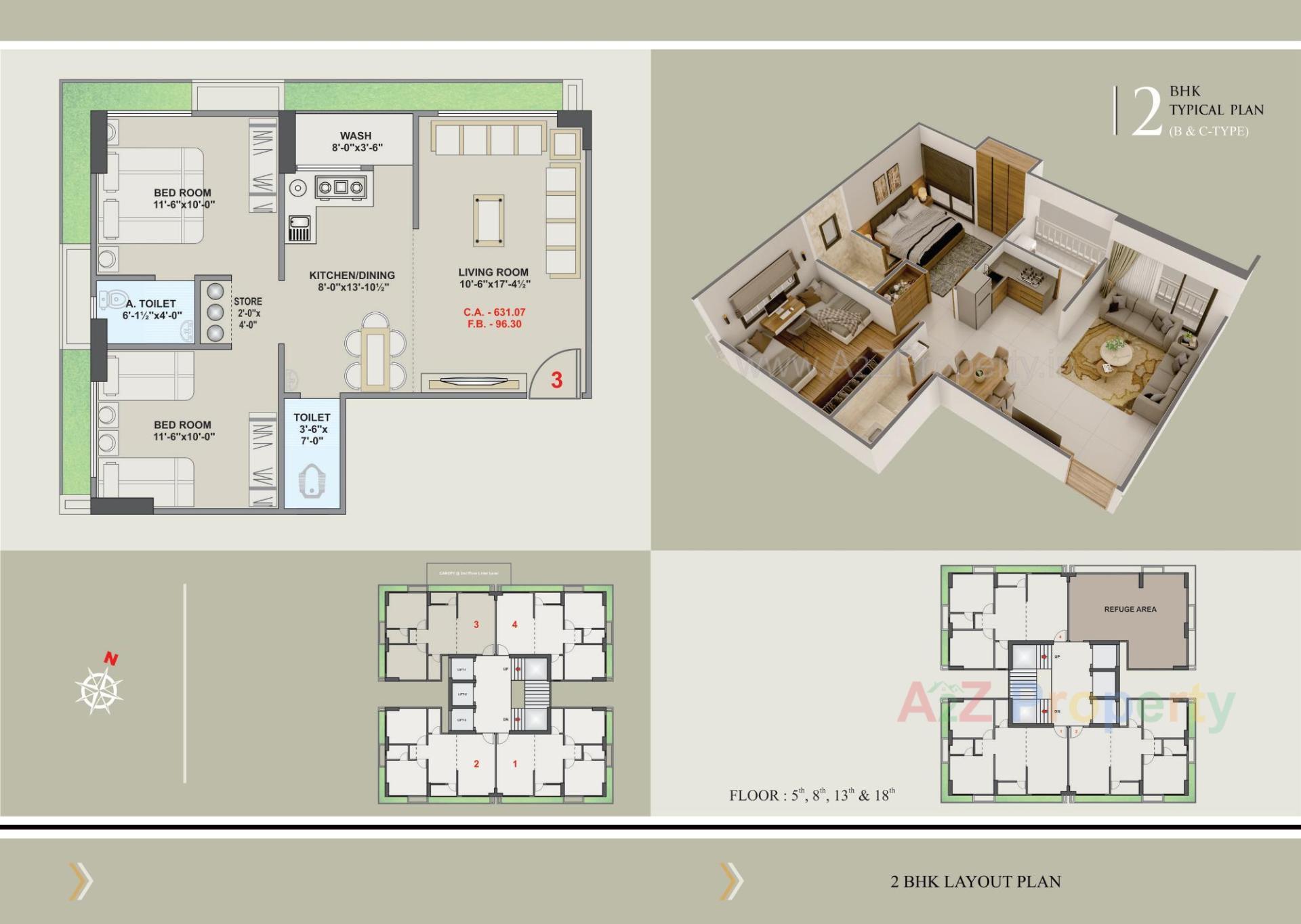 Layout of real estate project Rivanta River View located at Variyav, Surat, Gujarat