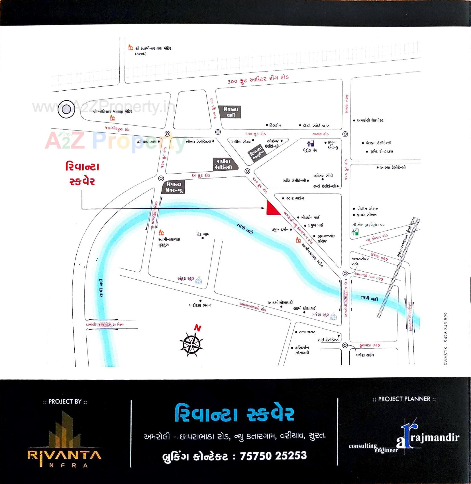  of real estate project Rivanta Square located at Variav, Surat, Gujarat