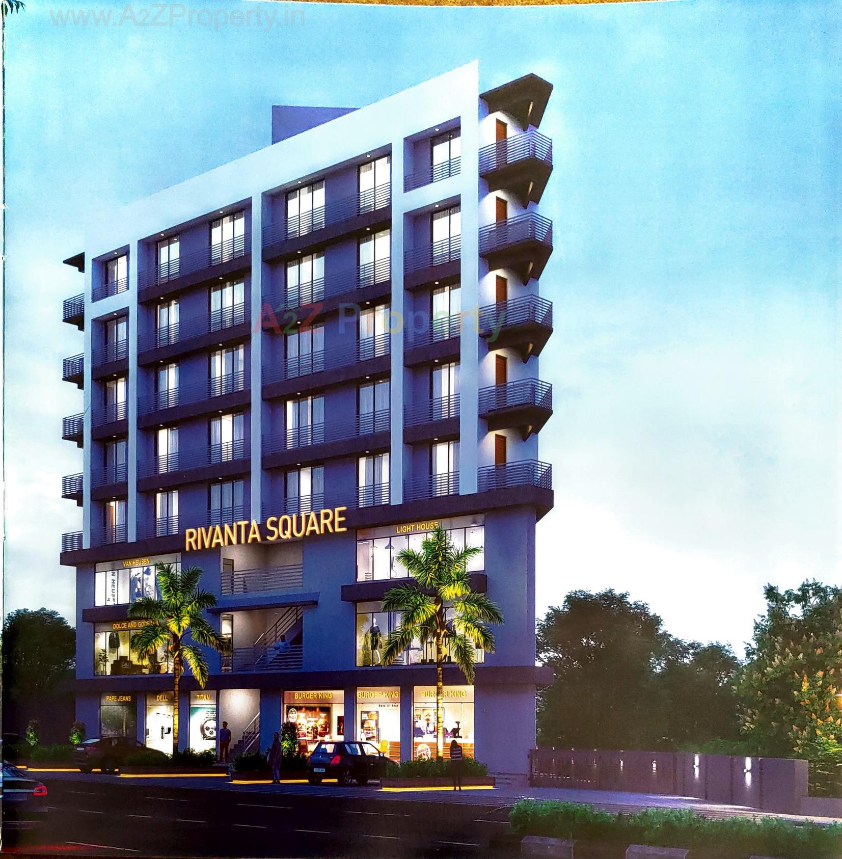 3D Elevation of real estate project Rivanta Square located at Variav, Surat, Gujarat