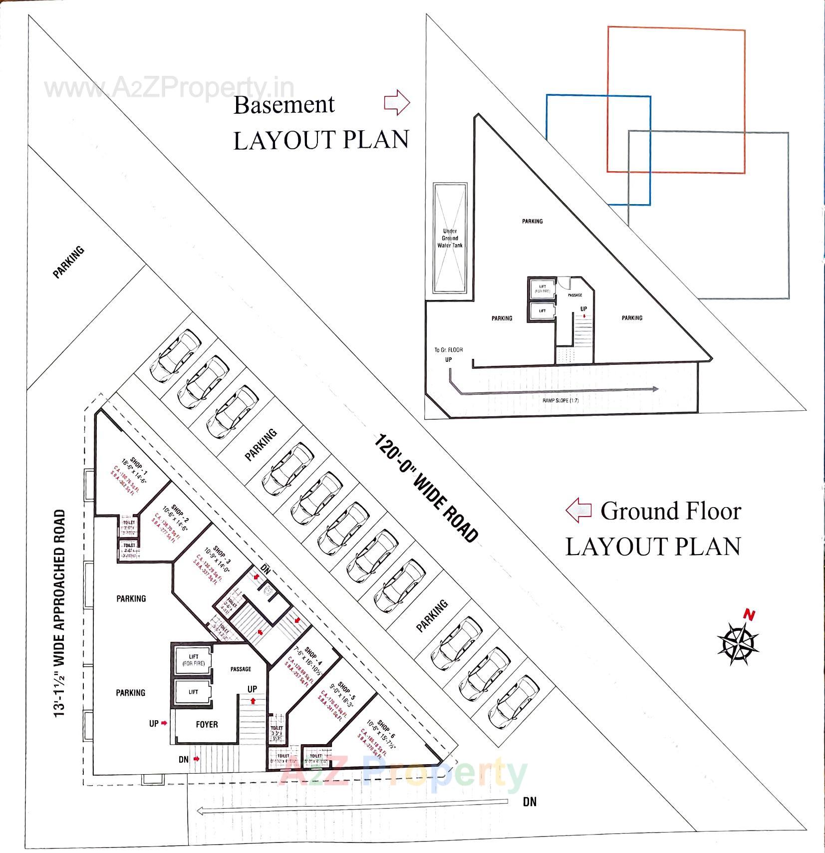 Layout of real estate project Rivanta Square located at Variav, Surat, Gujarat