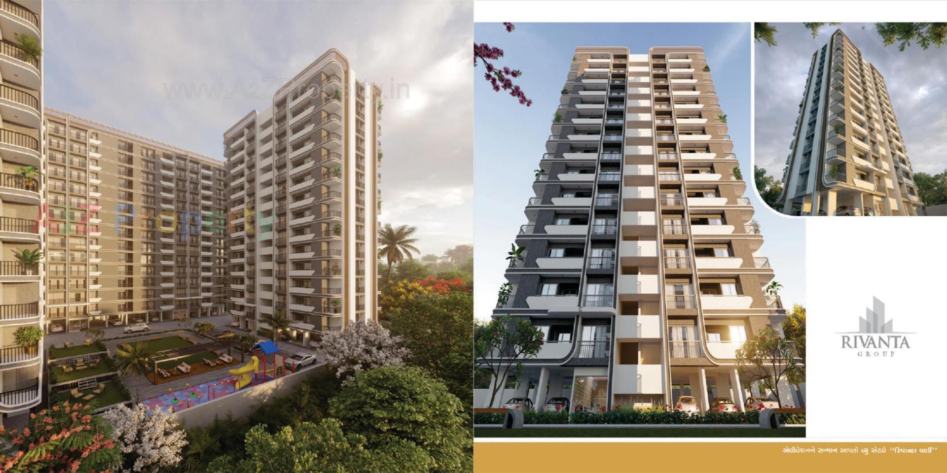 3D Elevation of real estate project Rivanta Varni located at Variyav, Surat, Gujarat