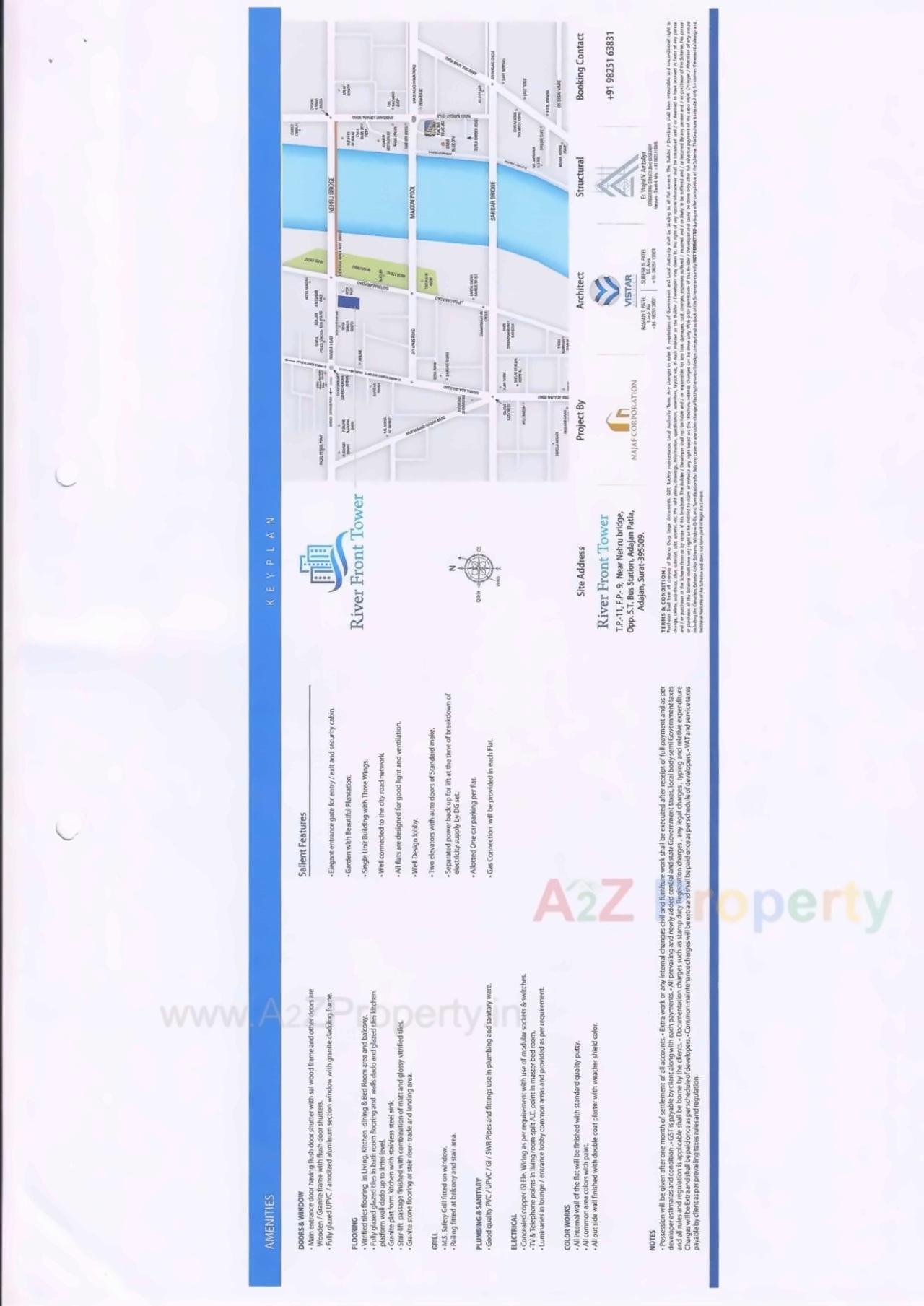  of real estate project River Front Tower located at Adajan, Surat, Gujarat