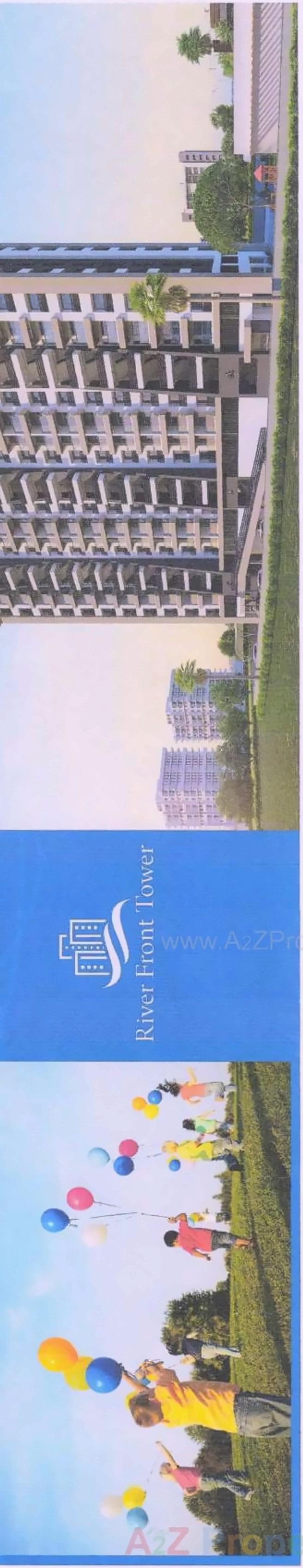 3D Elevation of real estate project River Front Tower located at Adajan, Surat, Gujarat