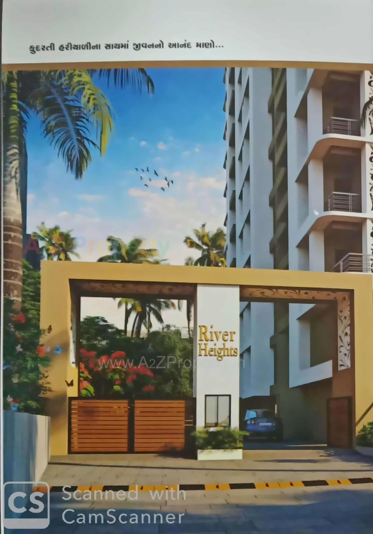 3D Elevation of real estate project River Heights located at Surat, Surat, Gujarat