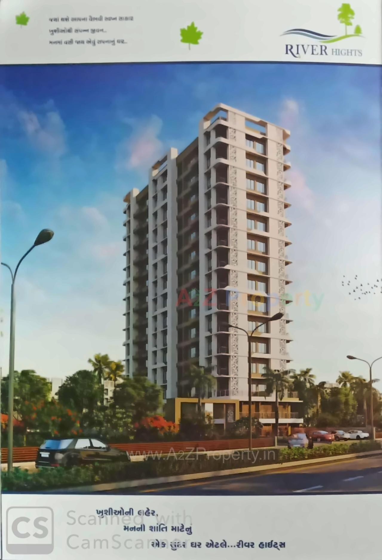 3D Elevation of real estate project River Heights located at Surat, Surat, Gujarat