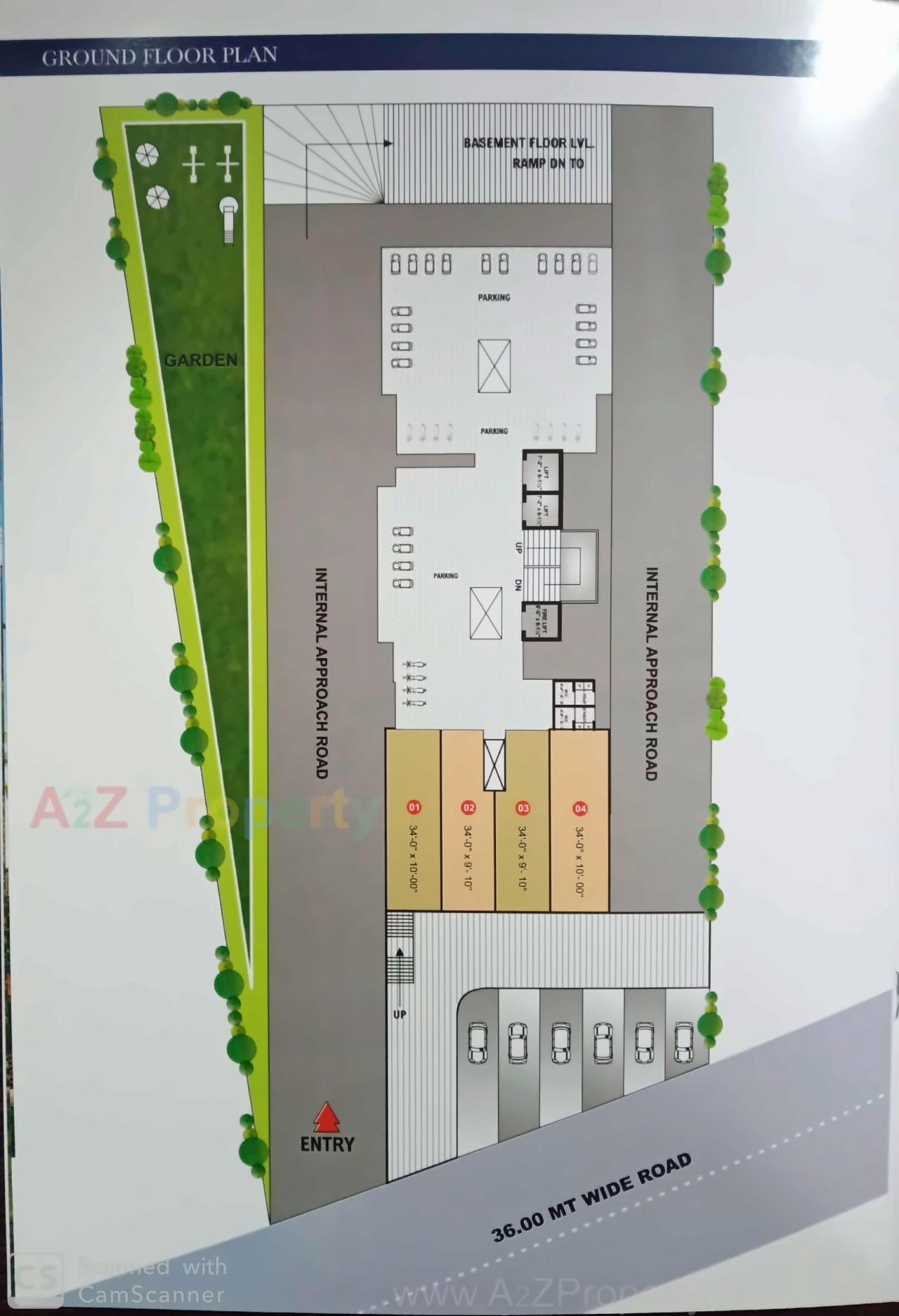 Layout of real estate project River Heights located at Surat, Surat, Gujarat