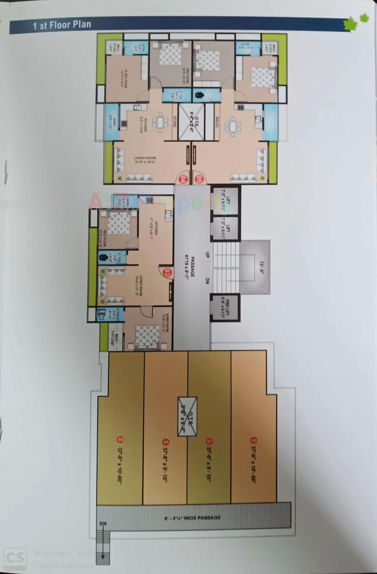 Layout of real estate project River Heights located at Surat, Surat, Gujarat
