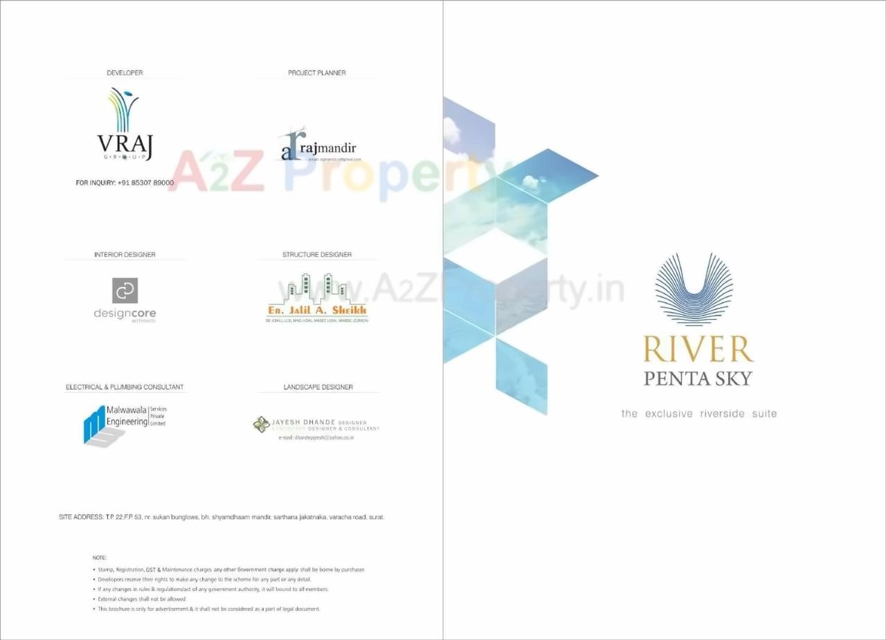  of real estate project River Pentasky located at Althan, Surat, Gujarat