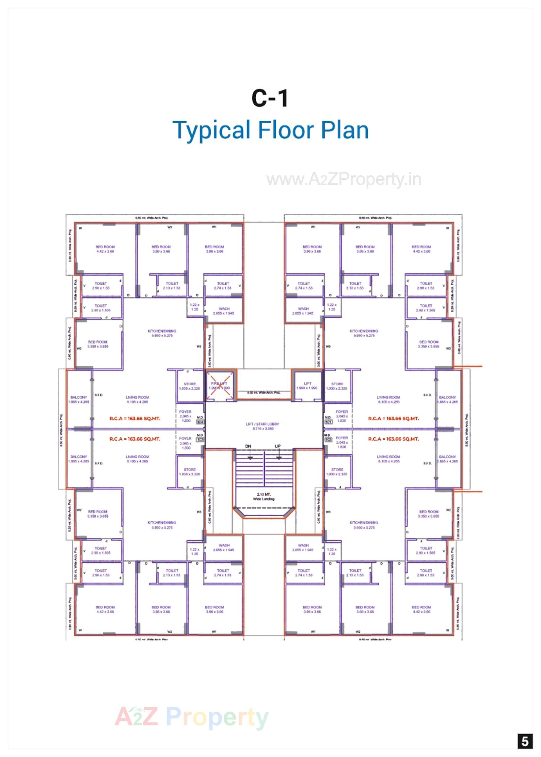 Layout of real estate project Riverview Heights located at Mota, Surat, Gujarat