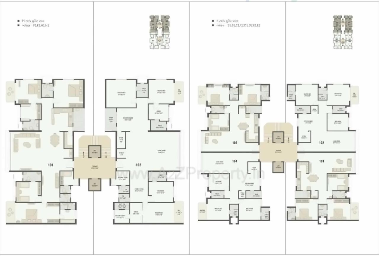 Layout of real estate project Riverview Heights (phase  Ii) located at Varachha, Surat, Gujarat