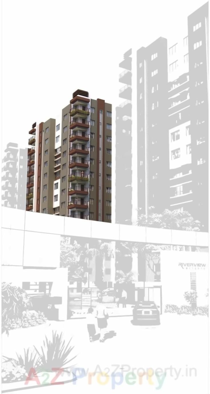 3D Elevation of real estate project Riverview Heights (phase  Ii) located at Varachha, Surat, Gujarat