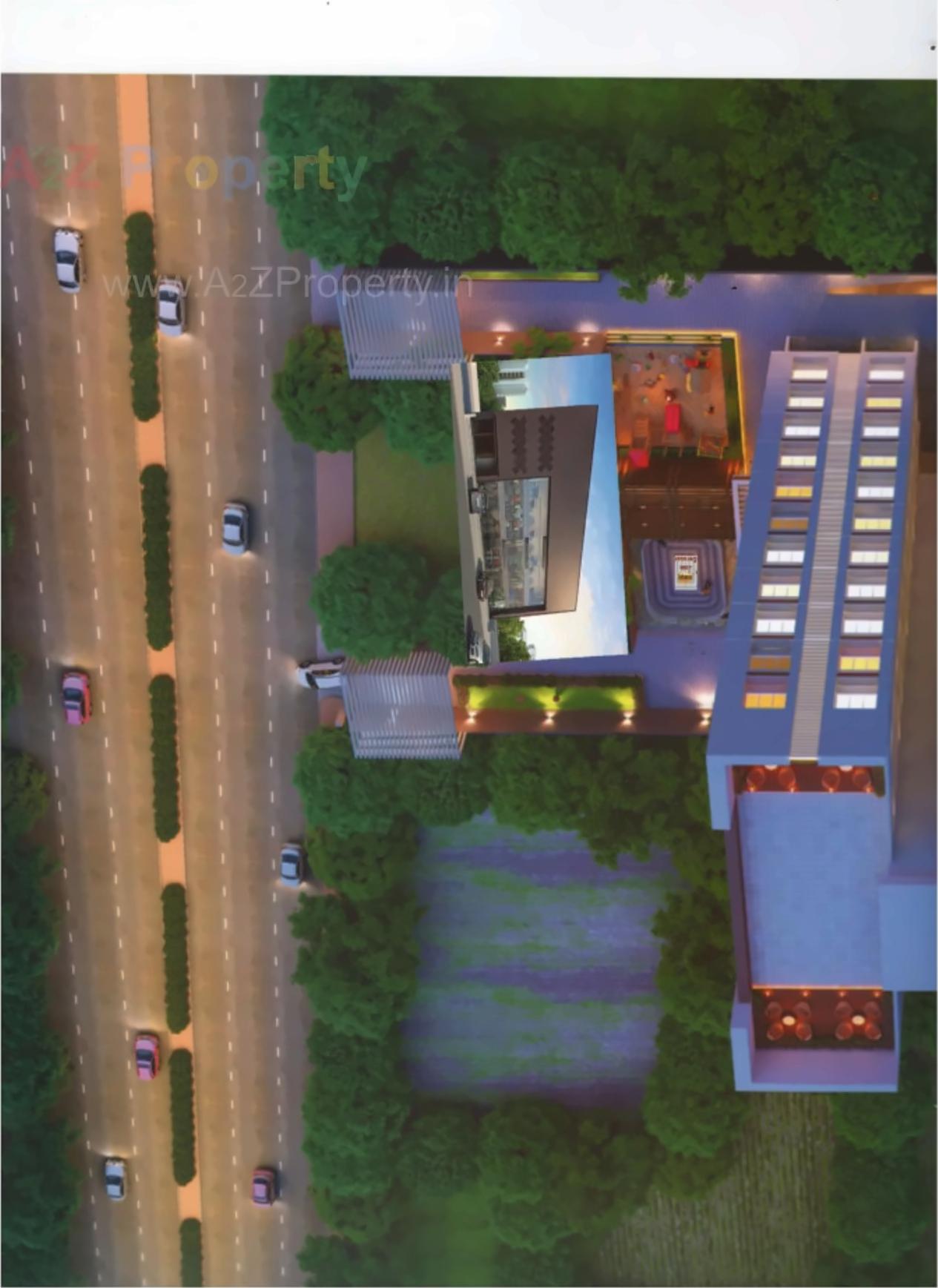 3D Elevation of real estate project Rivoli Heights located at Vesu, Surat, Gujarat