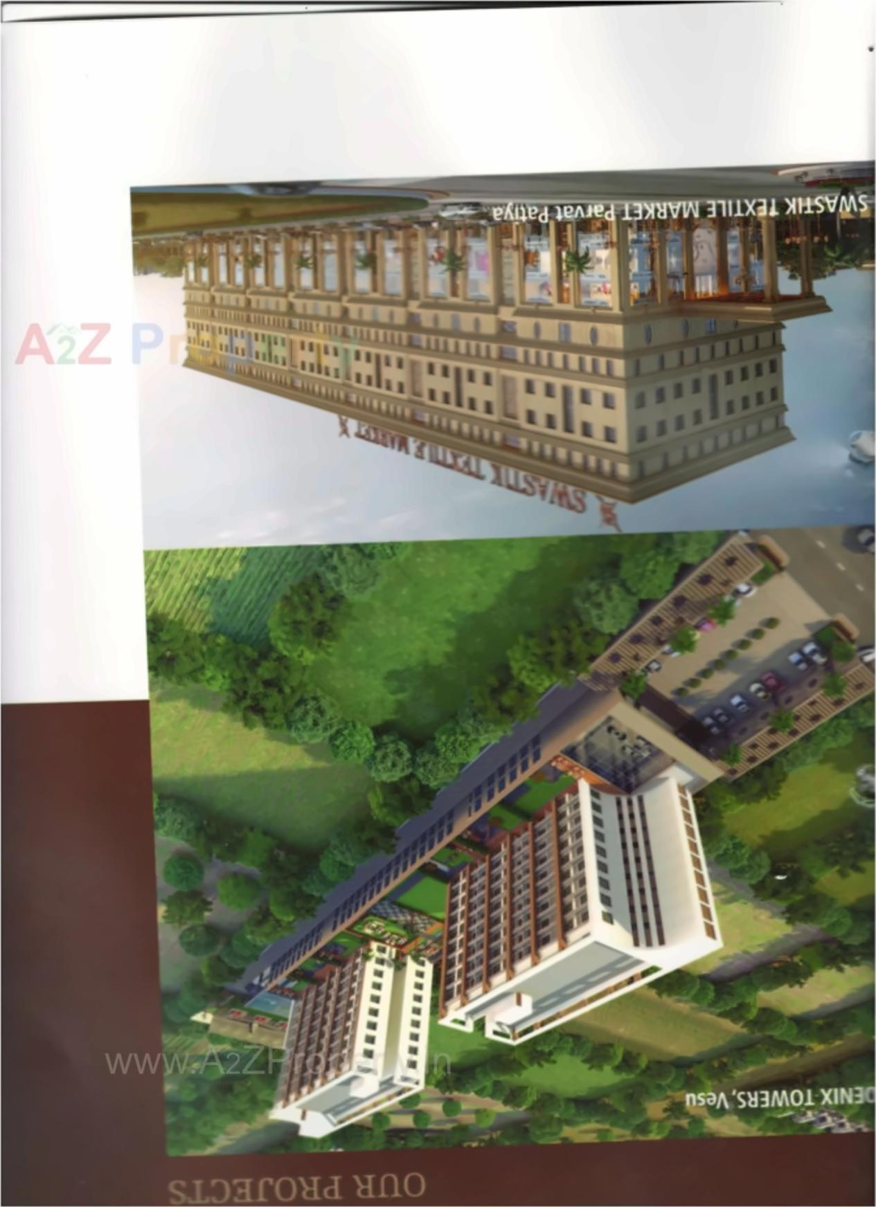 3D Elevation of real estate project Rivoli Heights located at Vesu, Surat, Gujarat