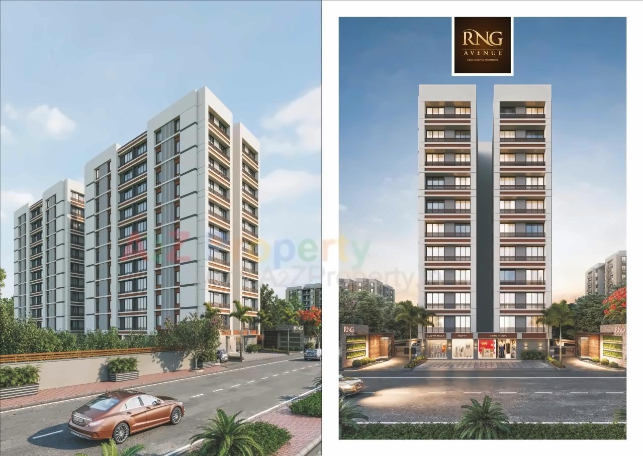 3D Elevation of real estate project Rng Avenue located at Pal, Surat, Gujarat