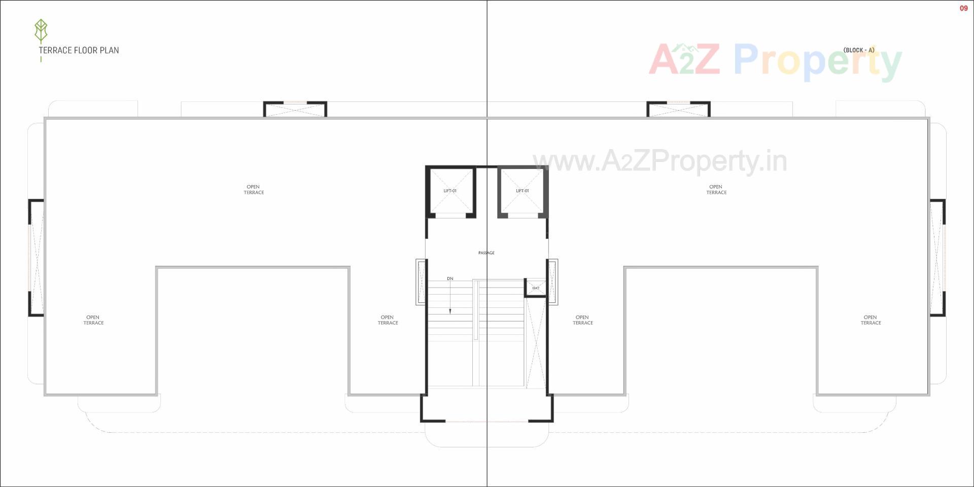 Layout of real estate project Roland Towers located at Magdalla, Surat, Gujarat