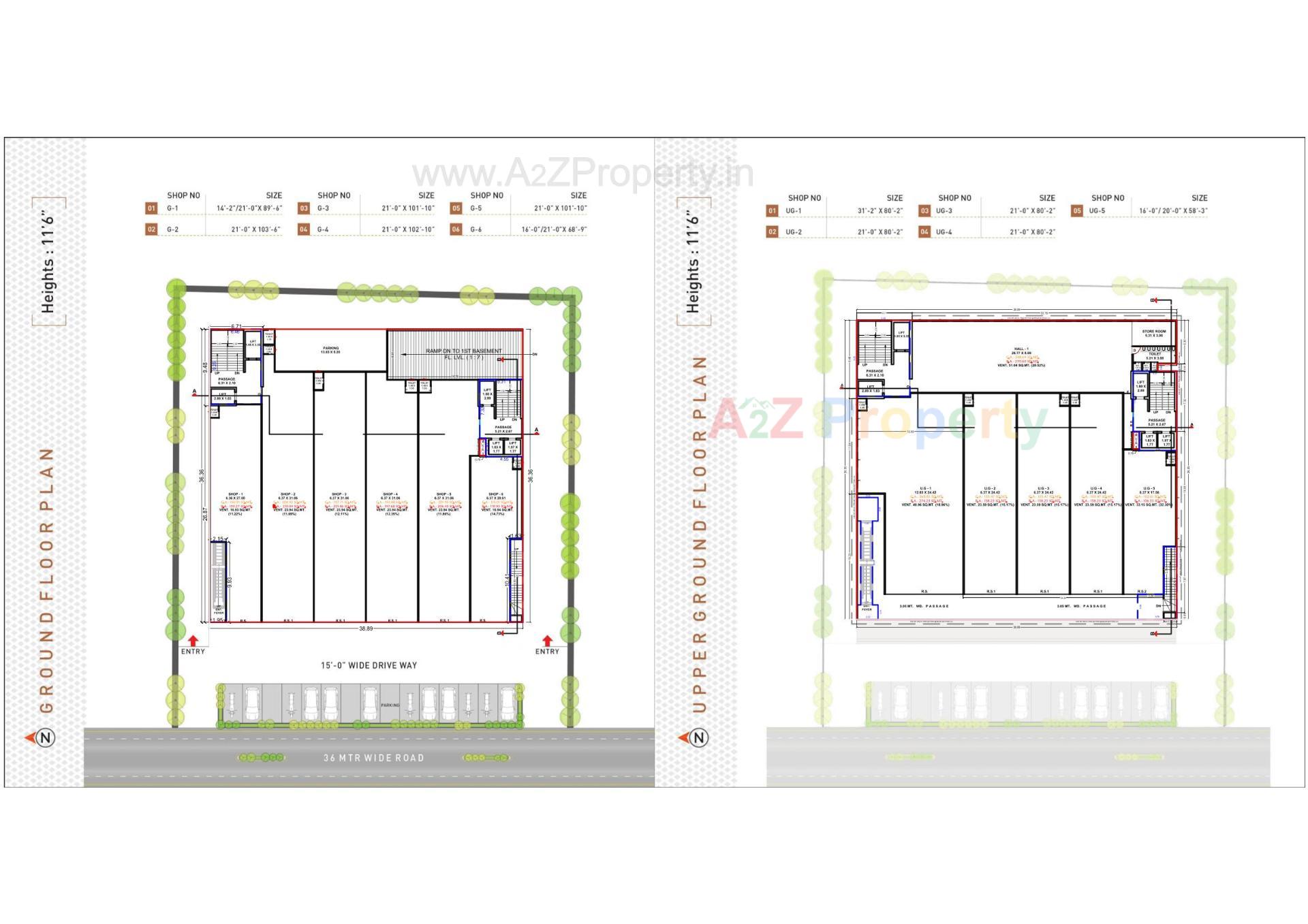 Layout of real estate project Roongta Signature located at Bharthana, Surat, Gujarat
