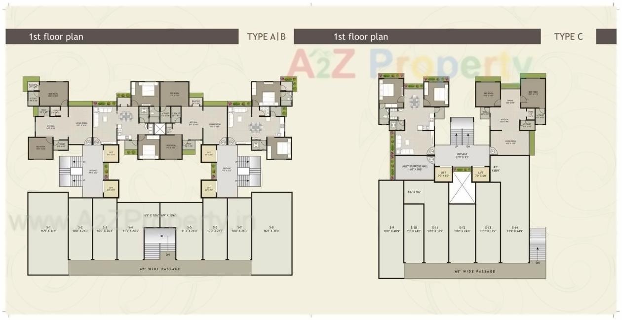 Layout of real estate project Royal Heaven located at Puna, Surat, Gujarat