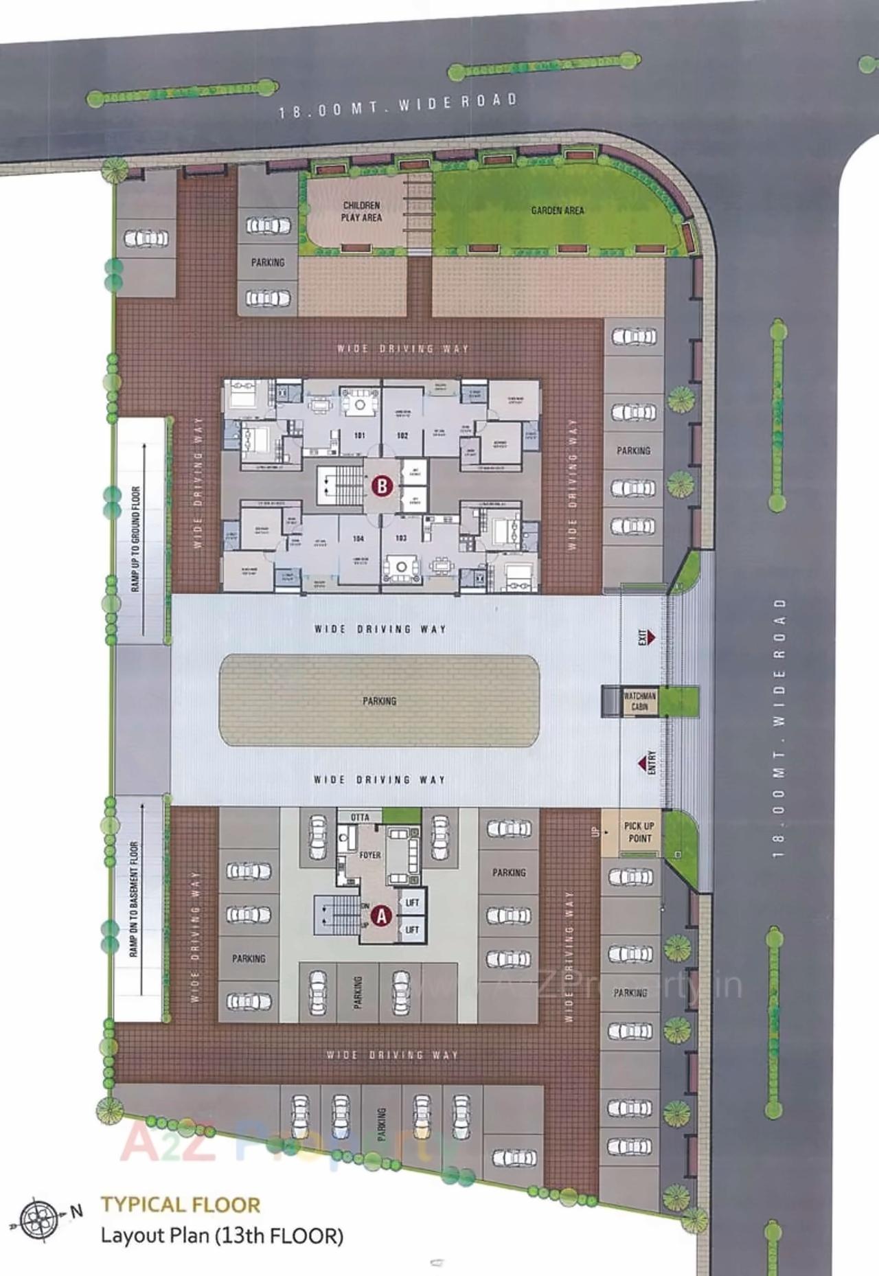 Layout of real estate project Royal Homes located at Puna, Surat, Gujarat
