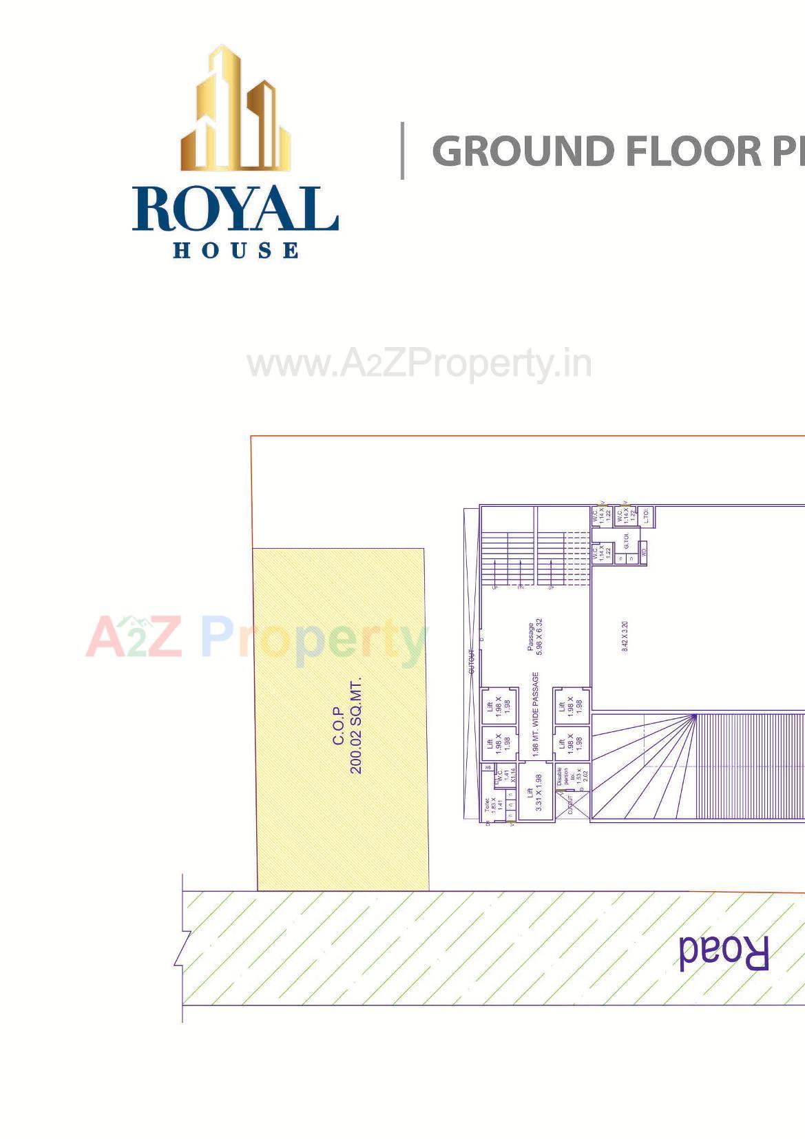 Layout of real estate project Royal House located at Ka, Surat, Gujarat