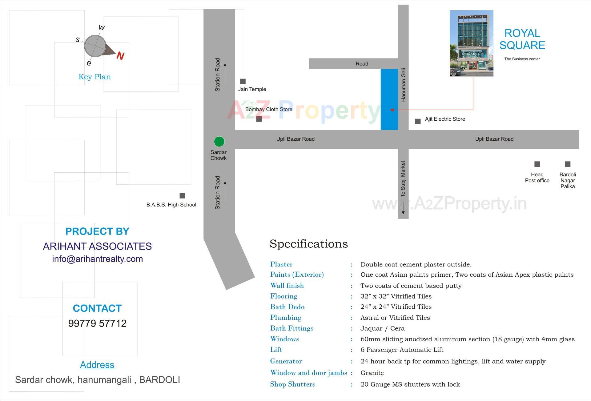  of real estate project Royal Square located at Bardoli, Surat, Gujarat