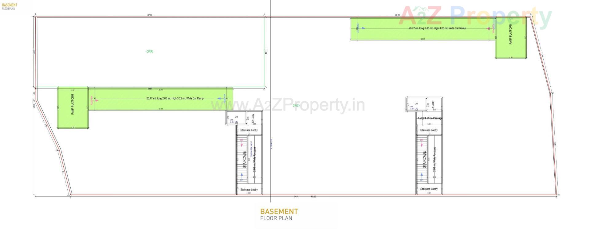Layout of real estate project Rudra Arista located at Bardoli, Surat, Gujarat