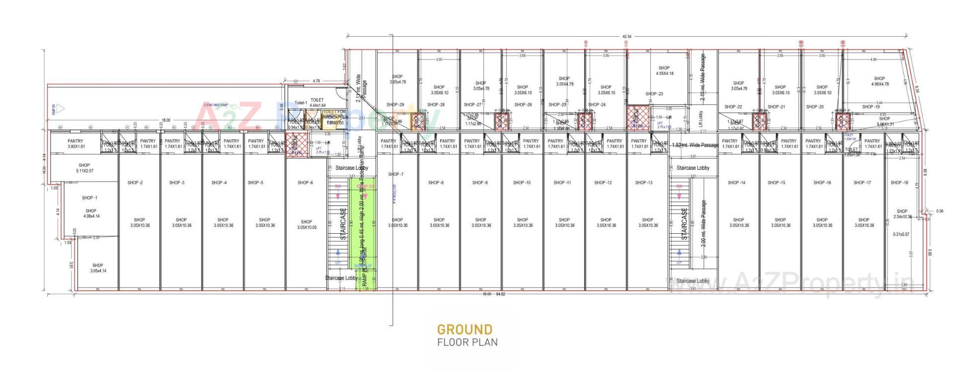 Layout of real estate project Rudra Arista located at Bardoli, Surat, Gujarat