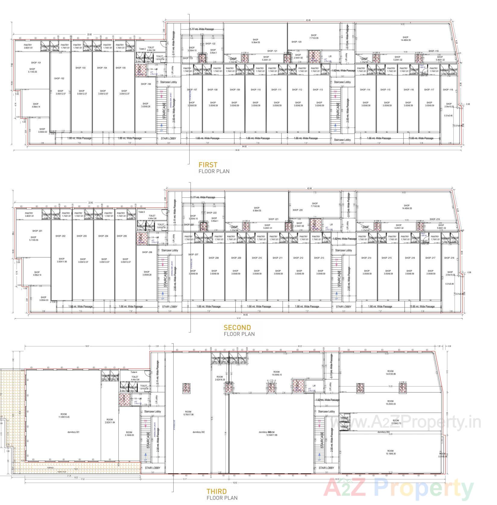 Layout of real estate project Rudra Arista located at Bardoli, Surat, Gujarat