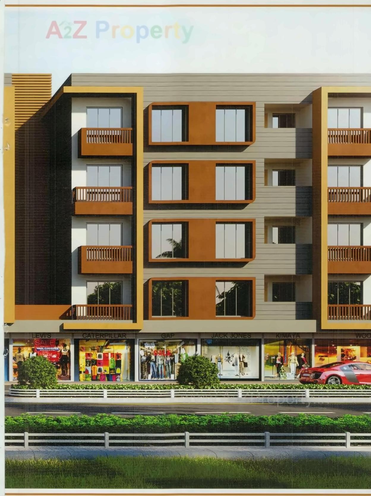 3D Elevation of real estate project Rudra Palace located at Dindoli, Surat, Gujarat