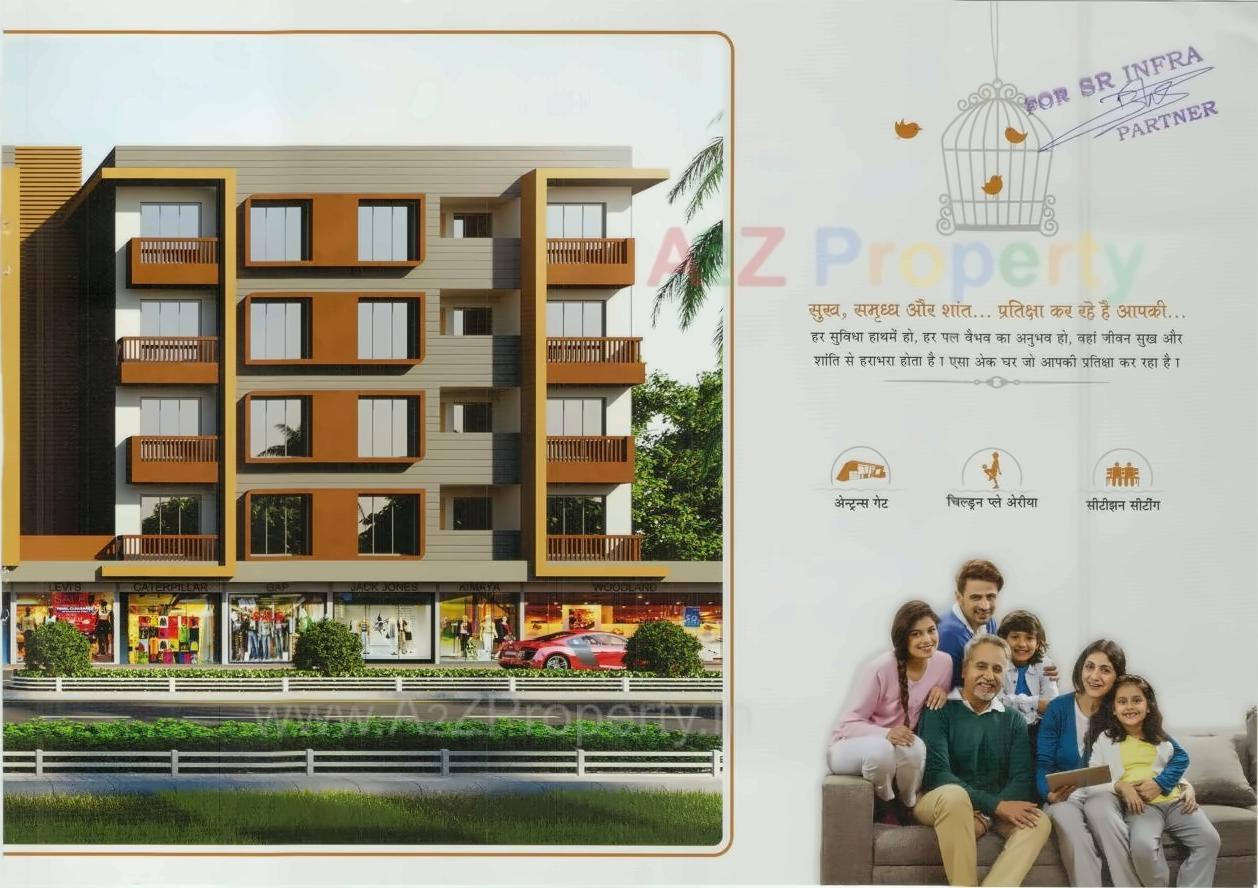 3D Elevation of real estate project Rudra Palace located at Dindoli, Surat, Gujarat