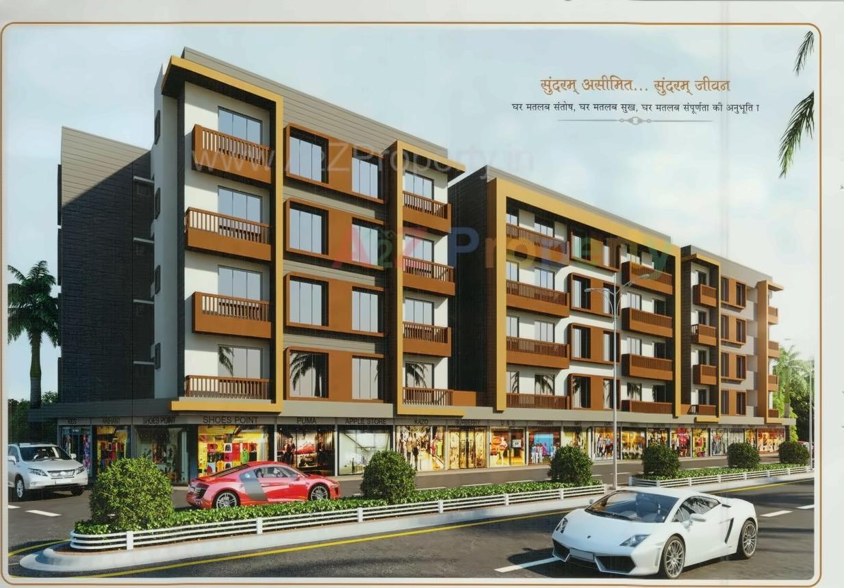 3D Elevation of real estate project Rudra Palace located at Dindoli, Surat, Gujarat