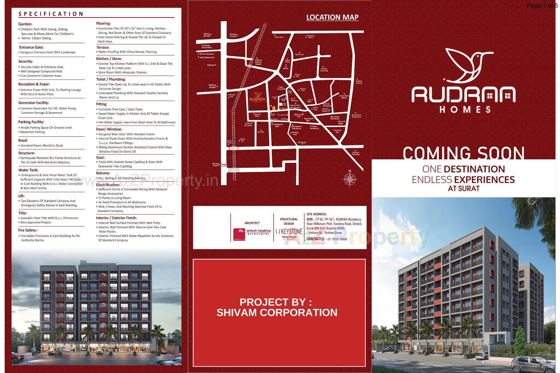  of real estate project Rudraa Homes located at Dindoli, Surat, Gujarat