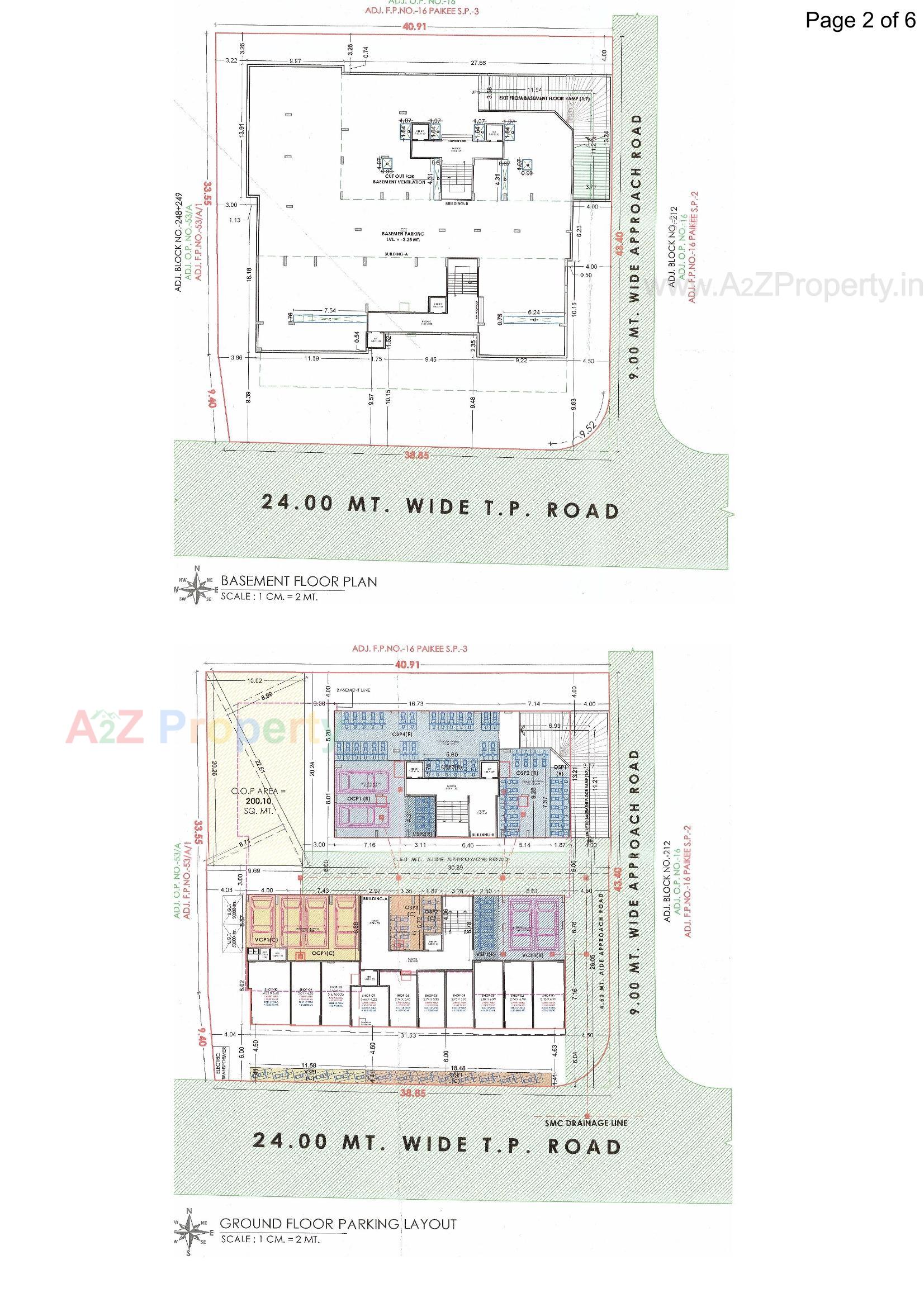 Layout of real estate project Rudraa Homes located at Dindoli, Surat, Gujarat