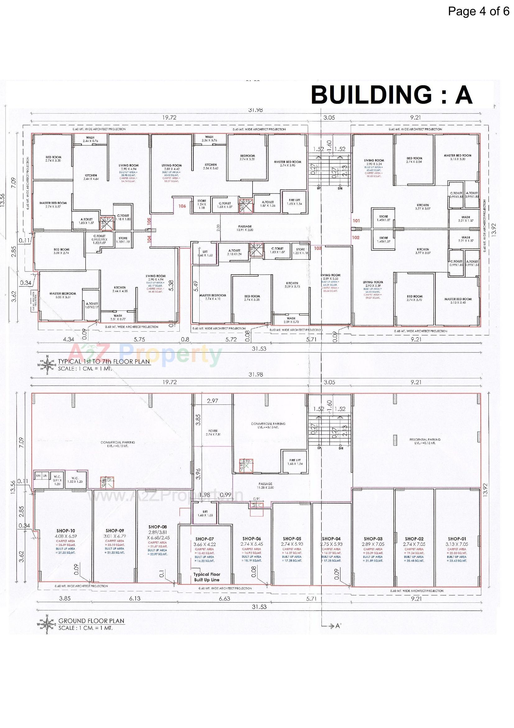 Layout of real estate project Rudraa Homes located at Dindoli, Surat, Gujarat