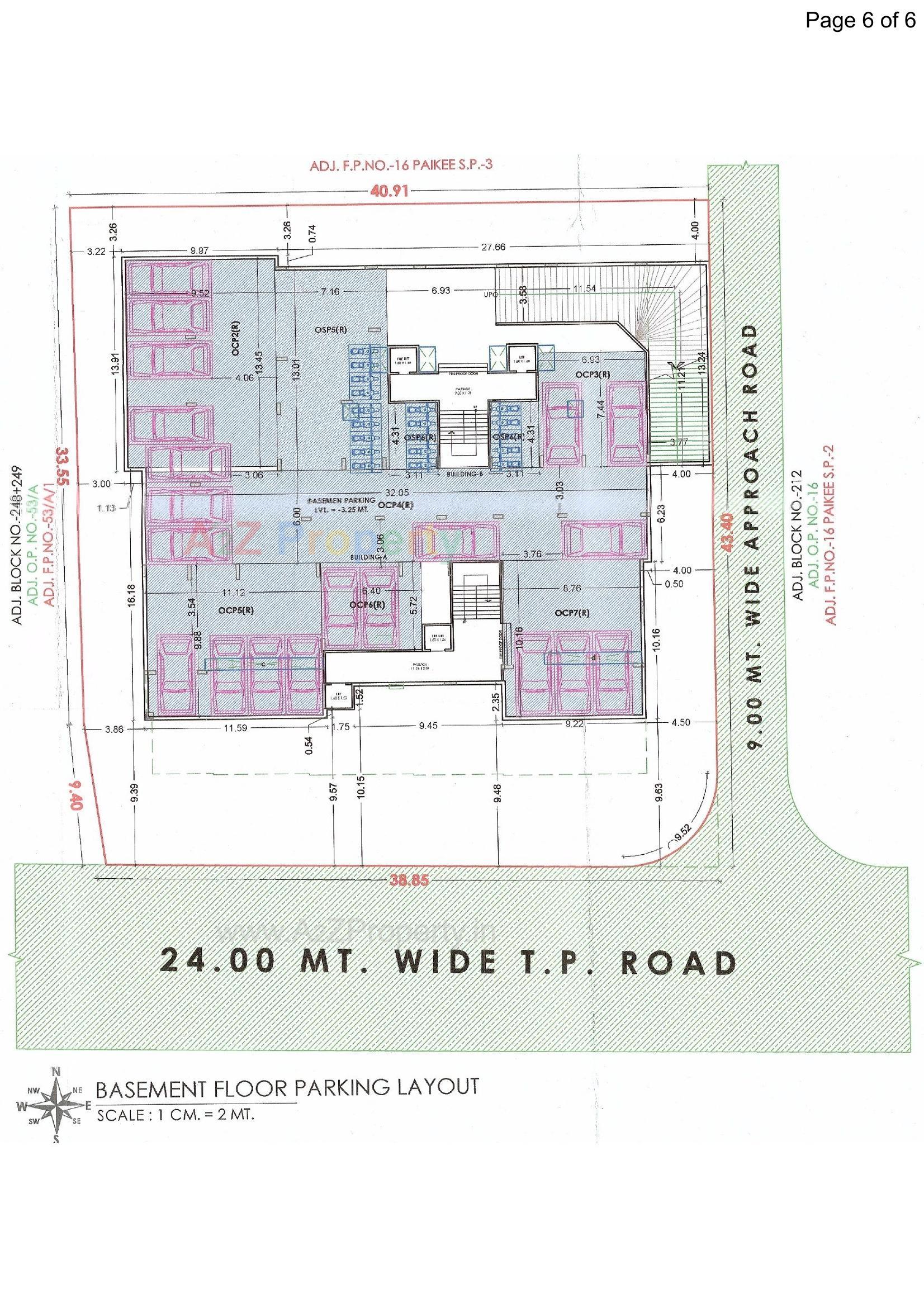 Layout of real estate project Rudraa Homes located at Dindoli, Surat, Gujarat