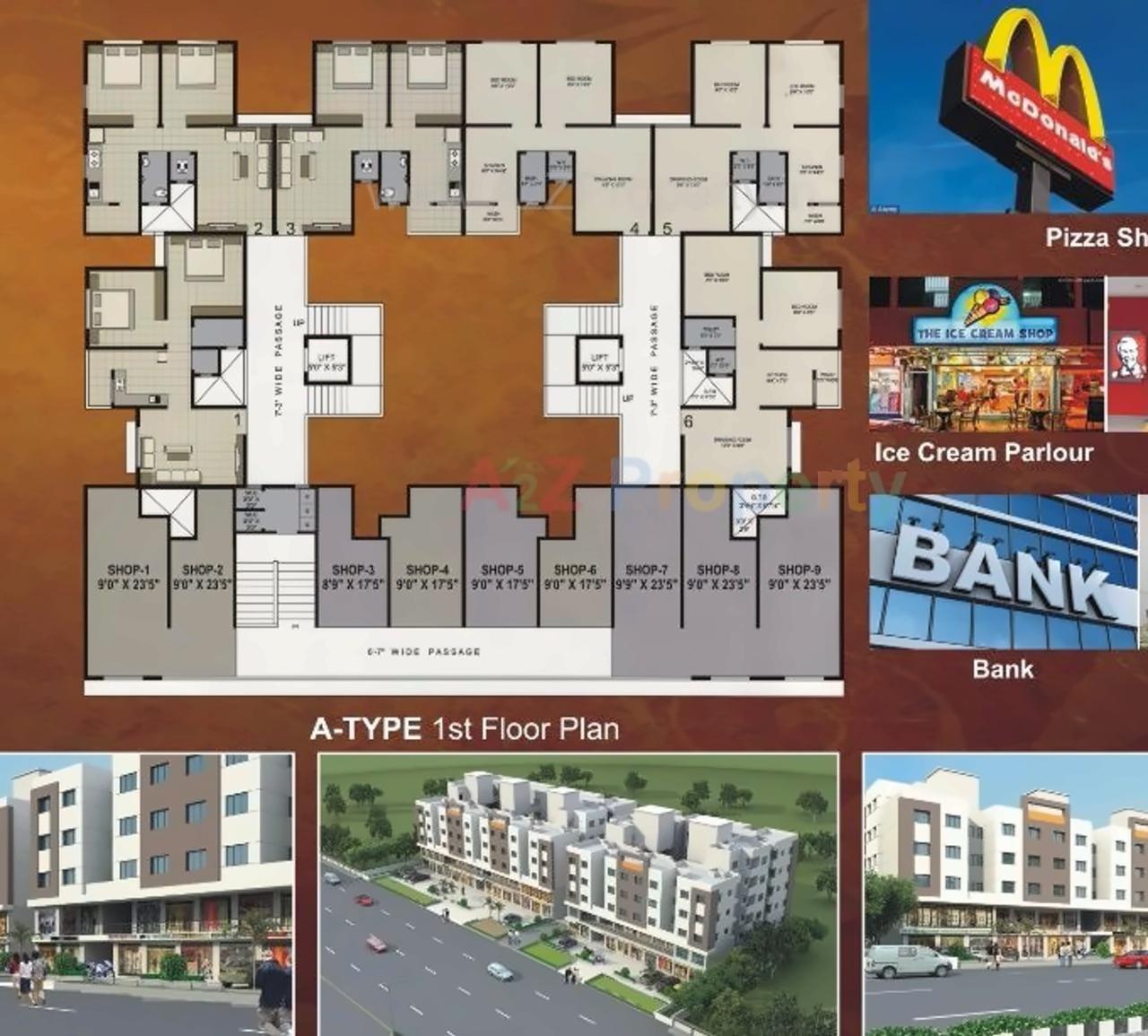 Layout of real estate project Rudraksha Residency located at Jiav, Surat, Gujarat