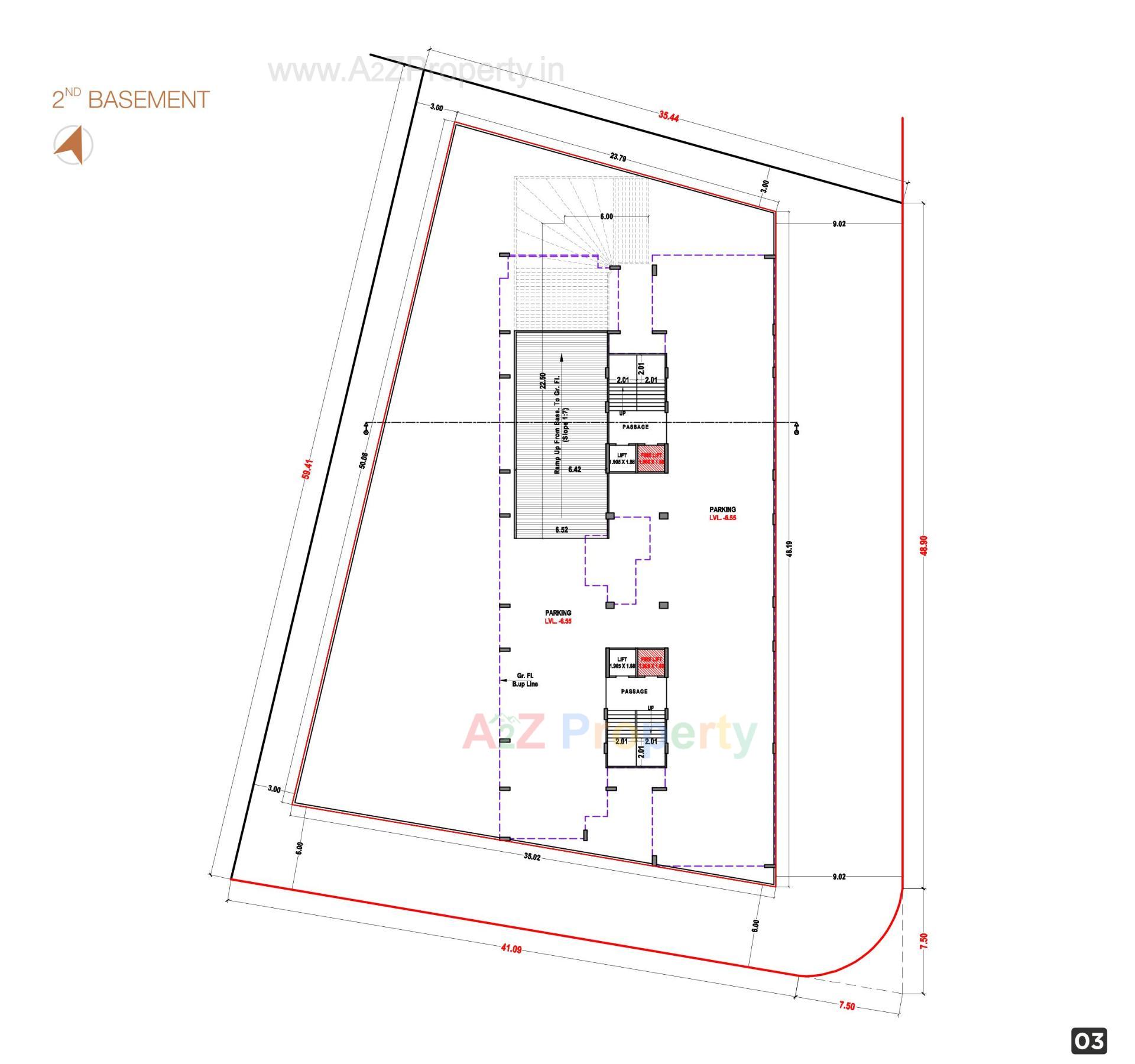 Layout of real estate project Rudransh Heights located at Surat, Surat, Gujarat