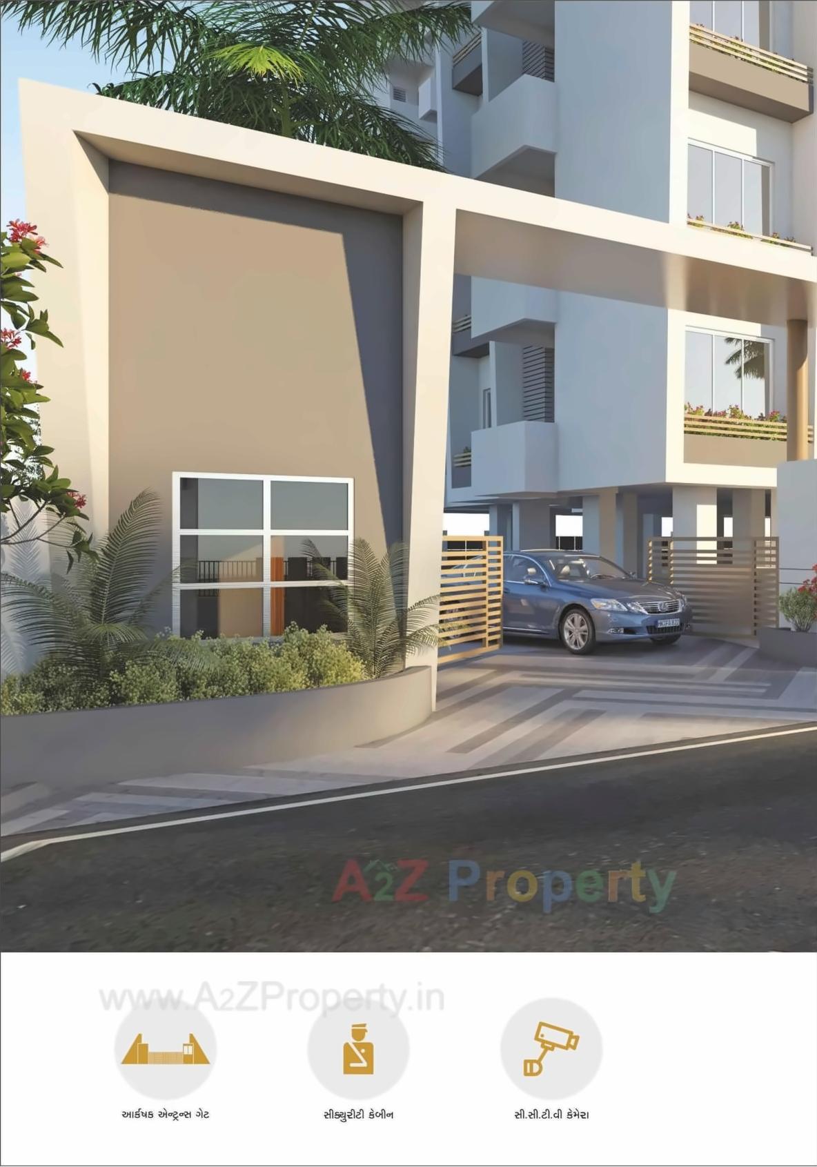 3D Elevation of real estate project Ruturaj Residency located at Chhaprabatha, Surat, Gujarat