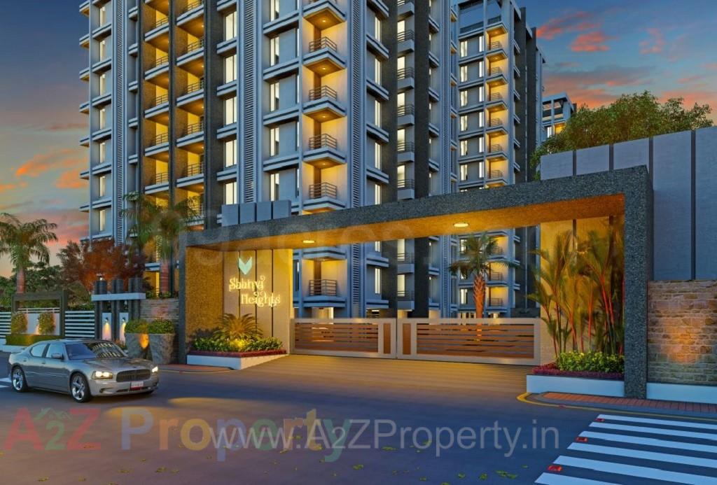 3D Elevation of real estate project Saanvi Heights located at Simada, Surat, Gujarat