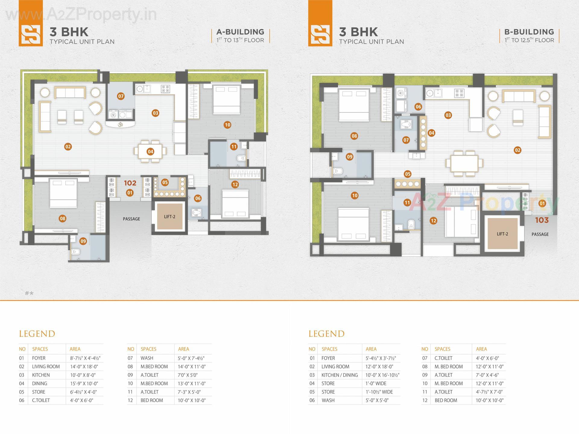 Layout of real estate project Saffron Heights located at Katargam, Surat, Gujarat