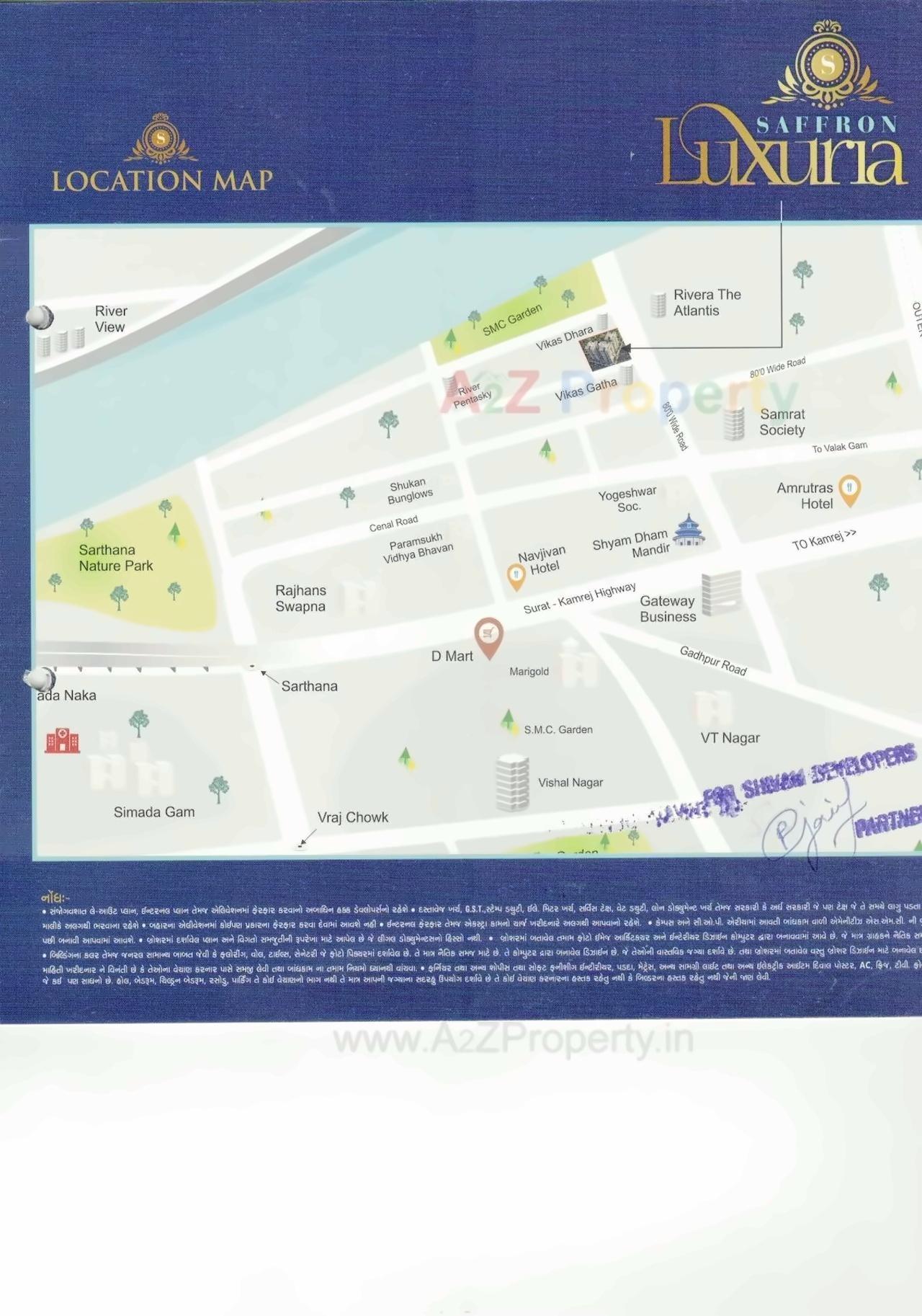  of real estate project Saffron Luxuria located at Valak, Surat, Gujarat