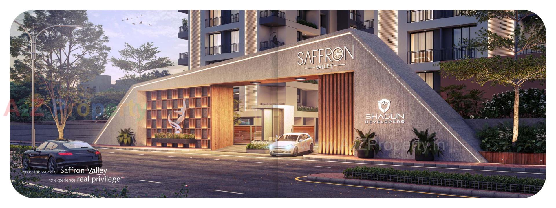 3D Elevation of real estate project Saffron Valley located at Puna, Surat, Gujarat